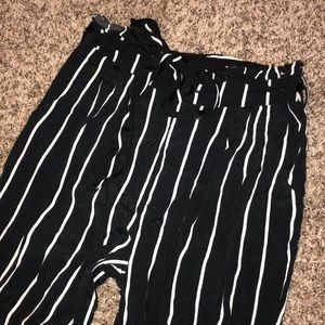 Forever 21 flowy striped pants SMALL